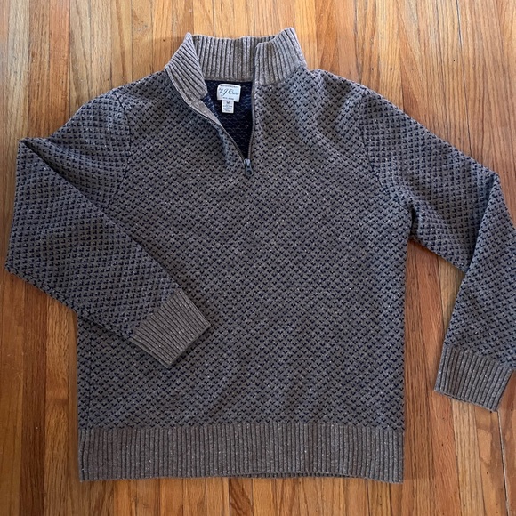 J. Crew Brown Rugged Merino Sweater - Picture 2 of 3